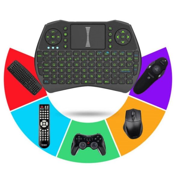 5 az 1-ben vezeték nélküli billentyűzet, controller, touchpad 