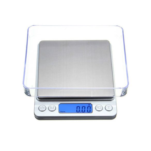 Konyhai mérleg 2000g LCD digitális 2kg, 0.1 g pontossággal