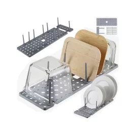   Edénytartó fiók kiegészítő fedelek tároló állvány - praktikus konyhai szervezőrendszer