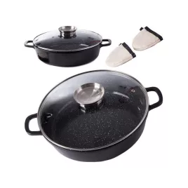   Nagy 6 literes indukciós gáz főzéshez és sütéshez alkalmas fűszeres edény aromatizálóval