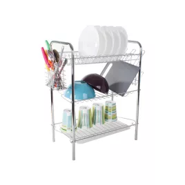   Háromszintes szárító állvány konyhai csepegtetővé alakítva