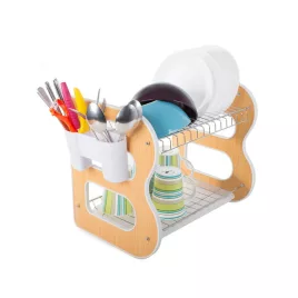   Mosogatógép szárító állvány keverő dupla szintű csepegtető