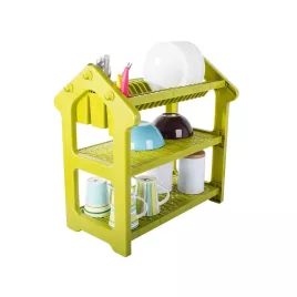   Nagy 3 szintes edény szárító állvány - Konyhai edénytartó szárító 3 polccal