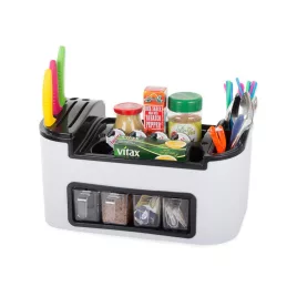   Konyhai rendező evőeszköz fűszerek konyhai eszközök evőeszköztartóval