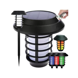   Kert lámpa napkollektoros fáklya lámpa rgb távirányítóval