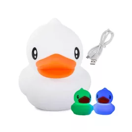   Gyermek éjjeli lámpa LED kacsa RGB érintés USB-alátámasztással