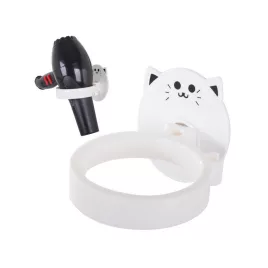   Fürdőszobai falra szerelhető hajszárító tartó - Praktikus tárolás a fürdőszobában.