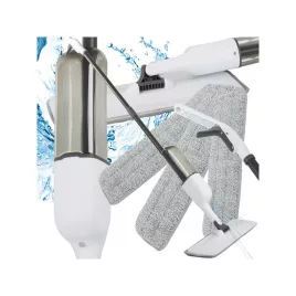   Könnyen tisztítható lapos felmosó spray fejjel és tartalék patrontartóval