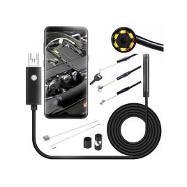   Vizsgálókamera Androidhoz és PC-hez USB csatlakozással, 10m hosszú vezetékkel és LED világítással