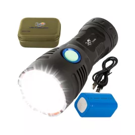   Taktikai zseblámpa Bailong Cree COB LED XHP90 erős fényű - outdoor, túrázás, camping, vészhelyzet