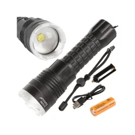   Katonai Bailong Taktikai Zseblámpa Cree XHP90 teljesítménnyel