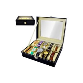   Óra tároló 10 rekeszes - óratartó doboz - karóra tároló - óra szekrény - óra doboz - óratartó rekeszekkel