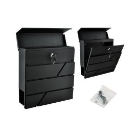   S6238 levéldoboz - antracit színű, modern design, házhoz szállítás, acél anyag