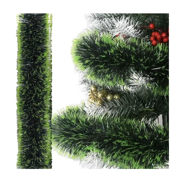 Karácsonyi füzér - zöld 6m Ruhhy 22308