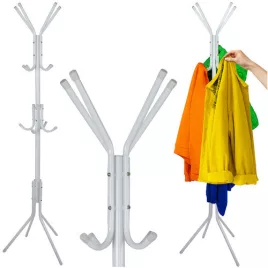 Ruhhy álló ruhaállvány 170cm fehér 26360
