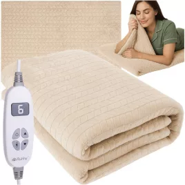 Ruhhy elektromos takaró alátét 180x130cm bézs 26224