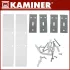 Kaminer Zelva elektromos üveg radiátor