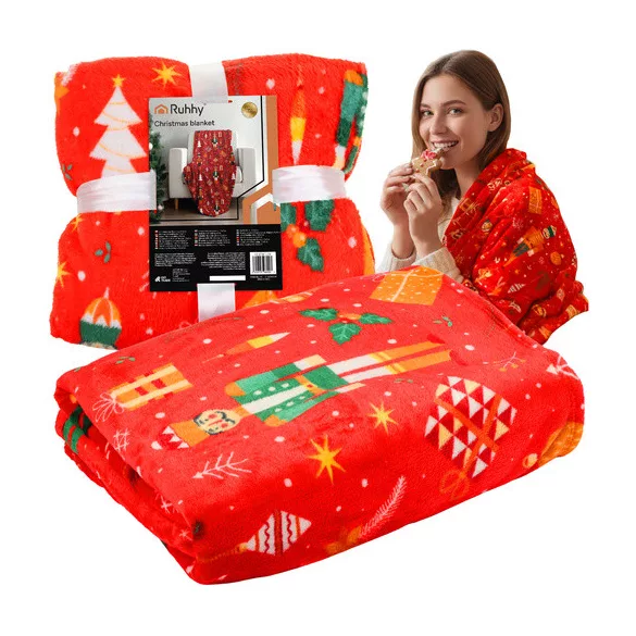 Ruhhy karácsonyi flanel takaró 1.5x2m 26607