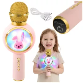 Izoxis pink vezeték nélküli karaoke mikrofon gyerekeknek