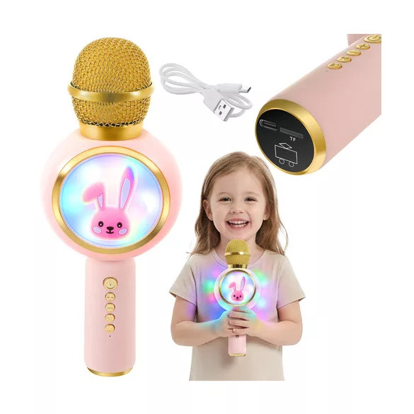 Izoxis pink vezeték nélküli karaoke mikrofon gyerekeknek