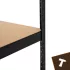 Iso Trade fekete tárolóállvány 180x90x40 Bigstreen