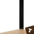 Iso Trade fekete tárolóállvány 180x90x40 Bigstreen