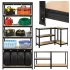 Iso Trade fekete tárolóállvány 222x100x45 Bigstreen