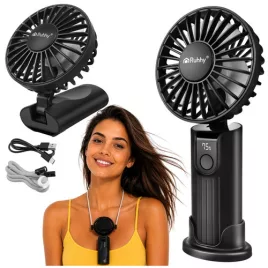 Ruhhy mini fekete kézi ventilátor