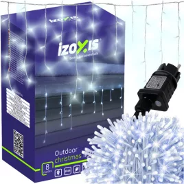 Izoxis kültéri fényfüzér 300LED 15m hidegfehér 26711