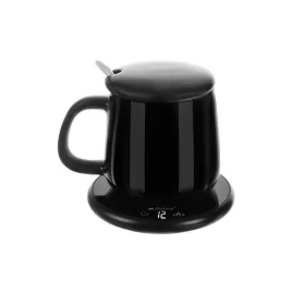   Elektromos melegítő + bögre Ruhhy 22125, konyhai és irodai használatra, 2 az 1-ben funkció, praktikus és modern design.