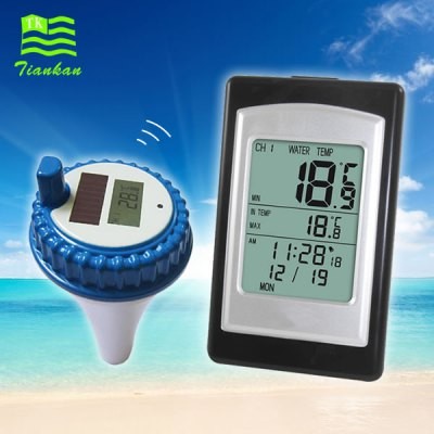 Napelemes medence hőmérő LCD kijelzővel