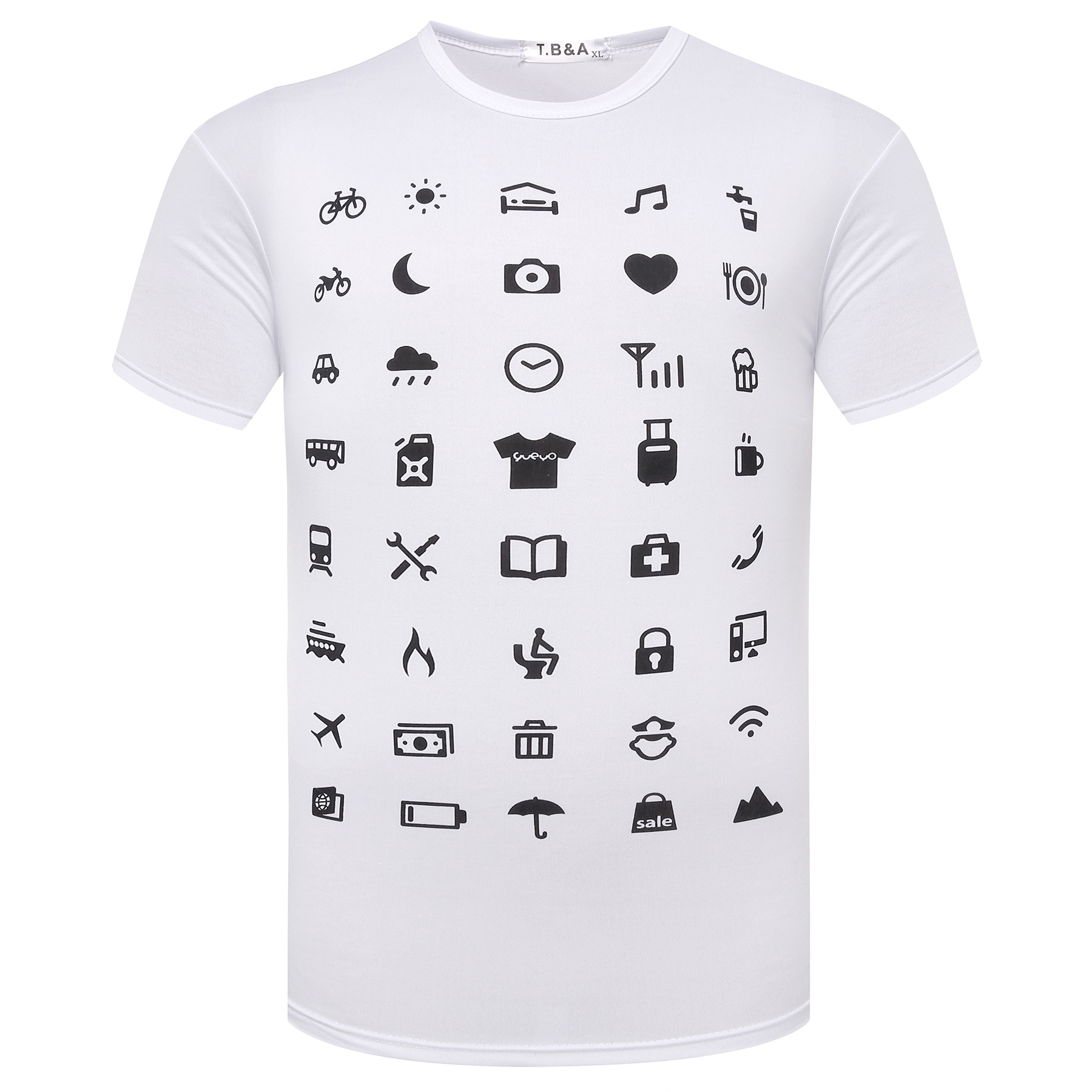 Kommunikációt segítő póló, 40 féle szimbólummal