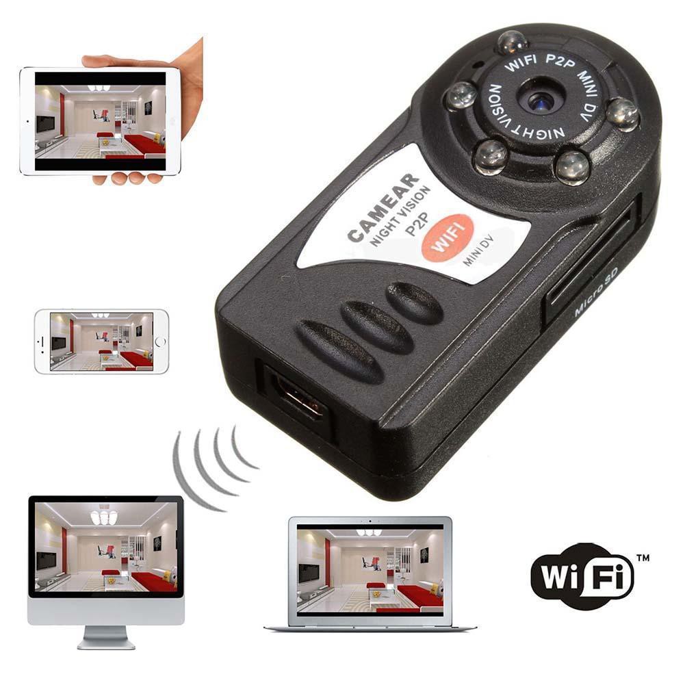 WIFI-s Mini kamera éjjelátó funkcióval Android és IOS készülékekhez