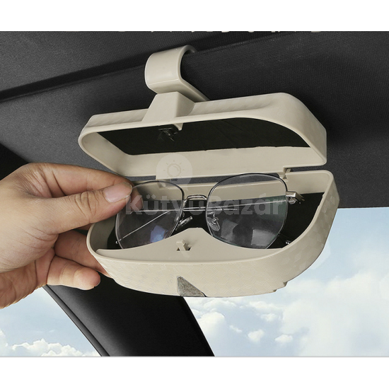 Autós napellenzőre szerelhető napszemüveg/szemüveg tartó 