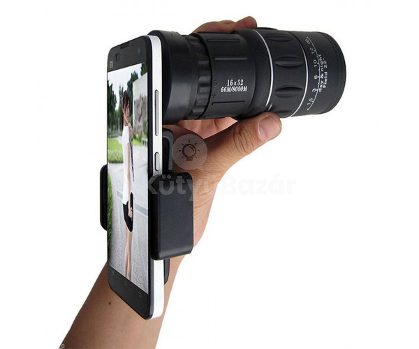 16x52 Zoom távcső, teleobjektív mobiltelefonra