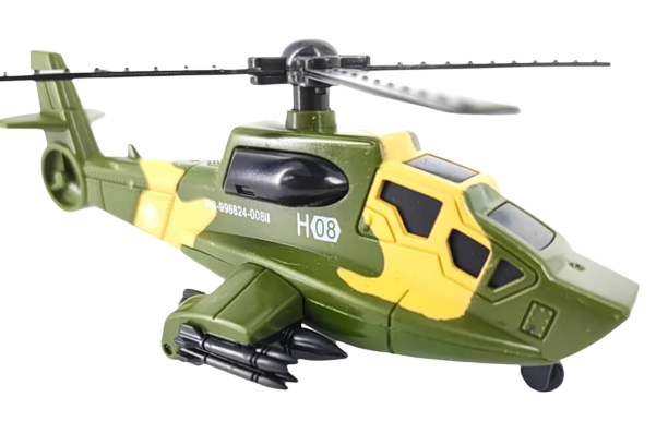 Játék katonai Apache harci helikopter (1:64)